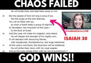 Antifa & BLM NWO Chaos Failed - God Wins!  Isaiah 30