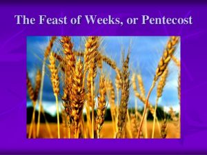 Feast of Weeks - Pentecost - Shavuot - Omer - Leviticus 23
