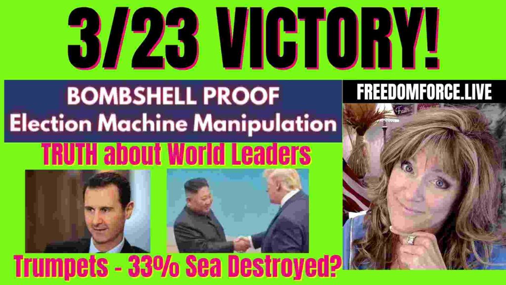 VICTORY! BOMBSHELL PROOF OF ELECTION FRAUD! TRUTH ASSAD & KIM, 33% SEA DESTROYED 3-23-22