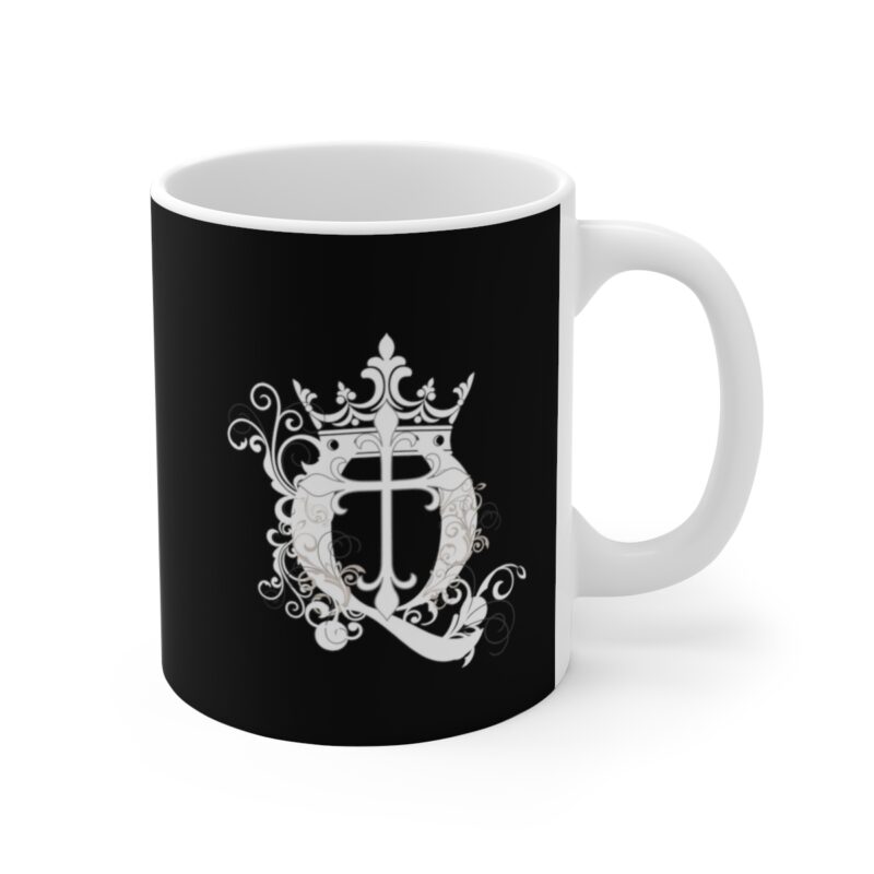 Awake Mug with Cross - Black - Ceramic Mugs (11oz15oz20oz) - Image 3
