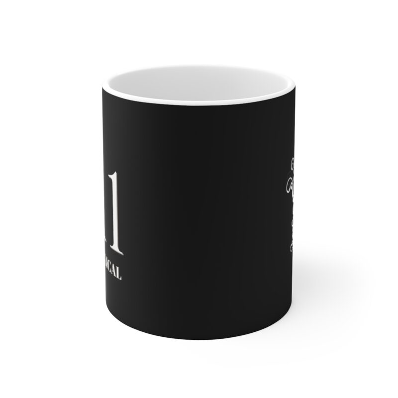 Revelation 11:11 with Cross - Black - Ceramic Mugs (11oz15oz20oz) - Image 2