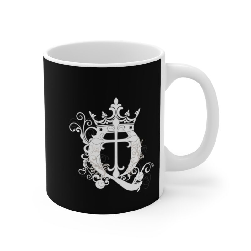 Revelation 11:11 with Cross - Black - Ceramic Mugs (11oz15oz20oz) - Image 4