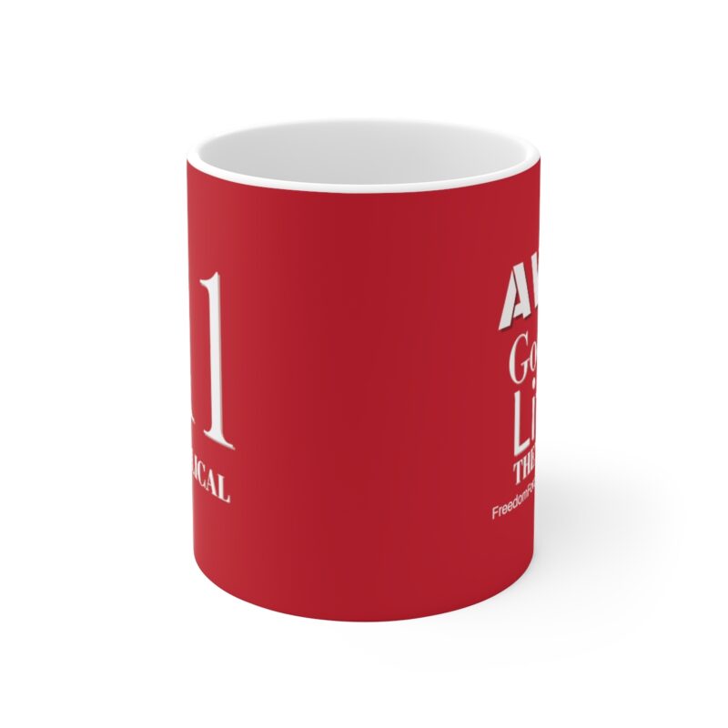 Awake 11:11 Mug with Cross - Red - Ceramic Mugs (11oz15oz20oz) - Image 11