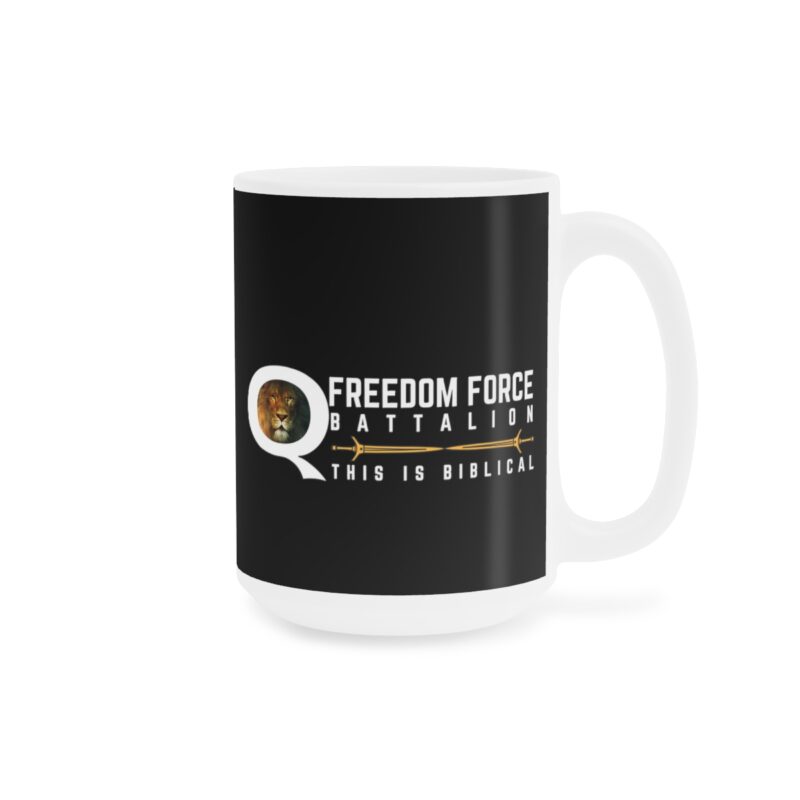 5:5 Lion Mug with Cross - Black - Ceramic Mugs (11oz15oz20oz) - Image 7