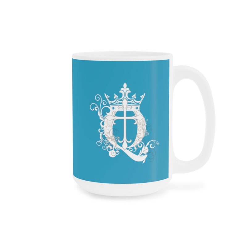 Awake Mug with Cross - Turquoise - Ceramic Mugs (11oz15oz20oz) - Image 7