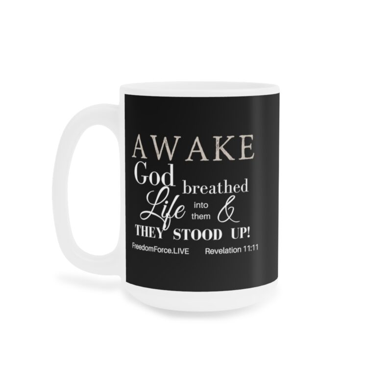 Awake Mug with Cross - Black - Ceramic Mugs (11oz15oz20oz) - Image 6