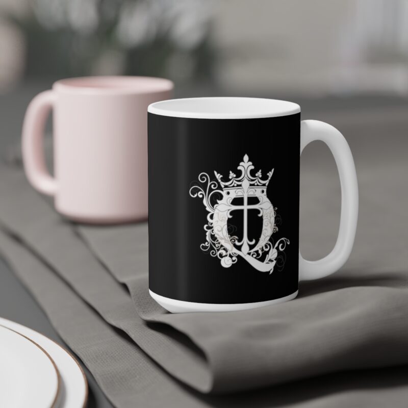 Awake Mug with Cross - Black - Ceramic Mugs (11oz15oz20oz) - Image 8
