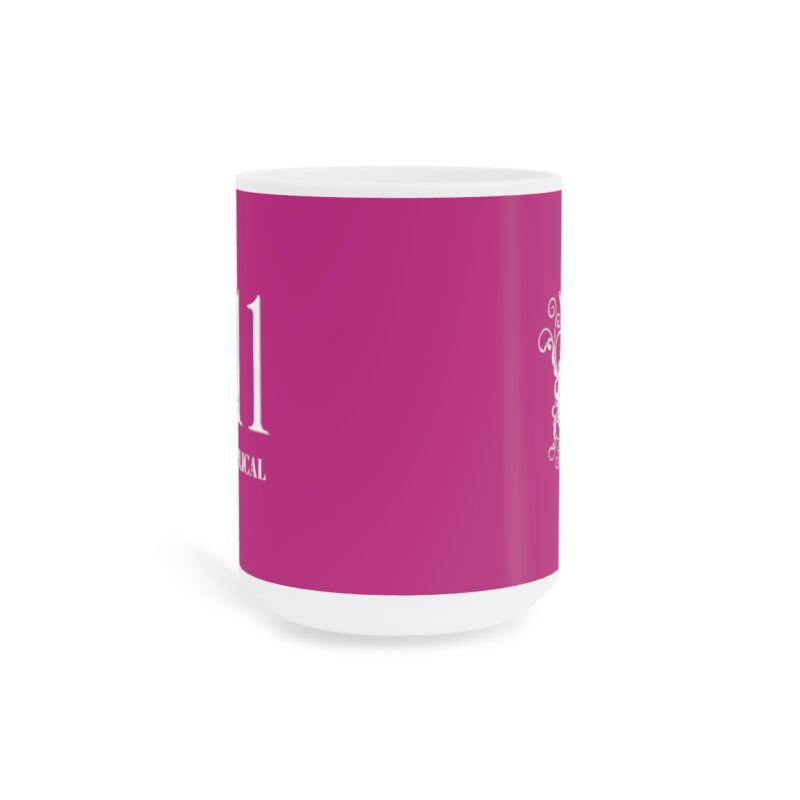 Revelation 11:11 with Cross - Fuschia  - Ceramic Mugs (11oz15oz20oz) - Image 6