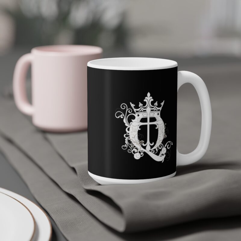 Revelation 11:11 with Cross - Black - Ceramic Mugs (11oz15oz20oz) - Image 8