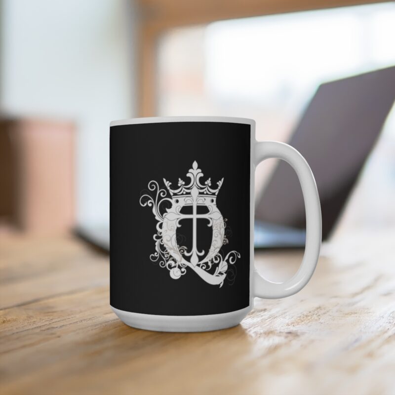 Revelation 11:11 with Cross - Black - Ceramic Mugs (11oz15oz20oz) - Image 9