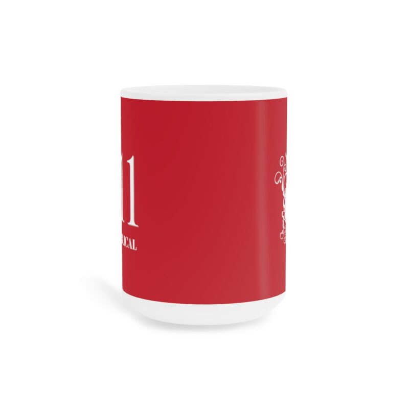 Revelation 11:11 with Cross - Red - Ceramic Mugs (11oz15oz20oz) - Image 6