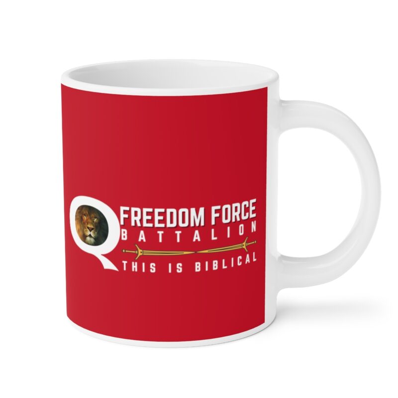5:5 Lion Mug with Cross - Red  - Ceramic Mugs (11oz15oz20oz) - Image 12
