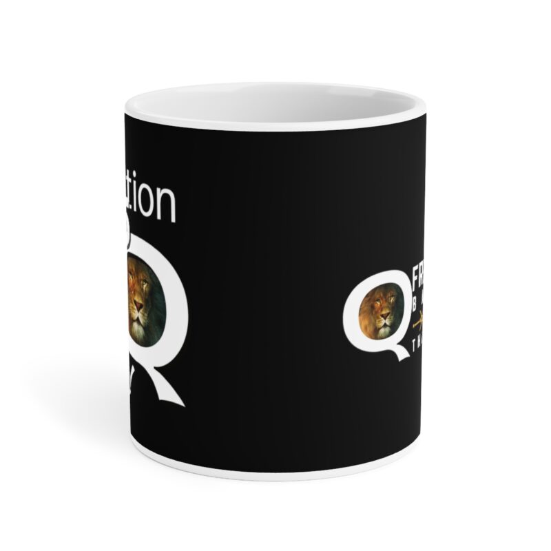 5:5 Lion Mug with Cross - Black - Ceramic Mugs (11oz15oz20oz) - Image 10