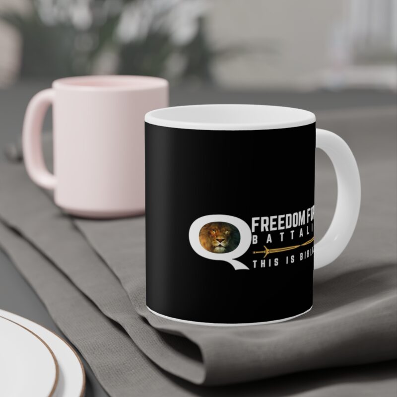 5:5 Lion Mug with Cross - Black - Ceramic Mugs (11oz15oz20oz) - Image 13