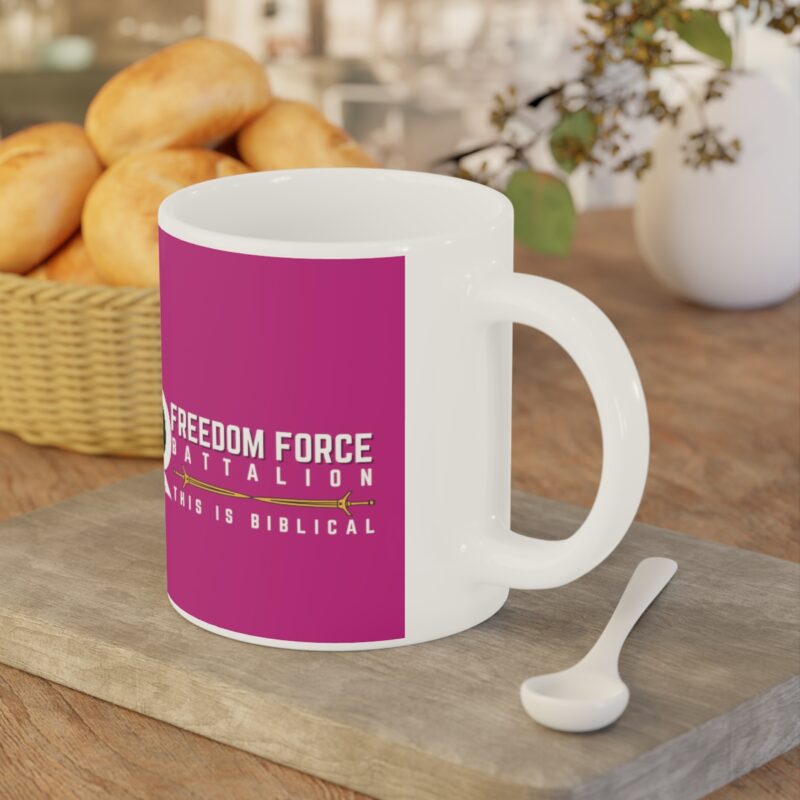 5:5 Lion Mug with Cross - Fuschia - Ceramic Mugs (11oz15oz20oz) - Image 14