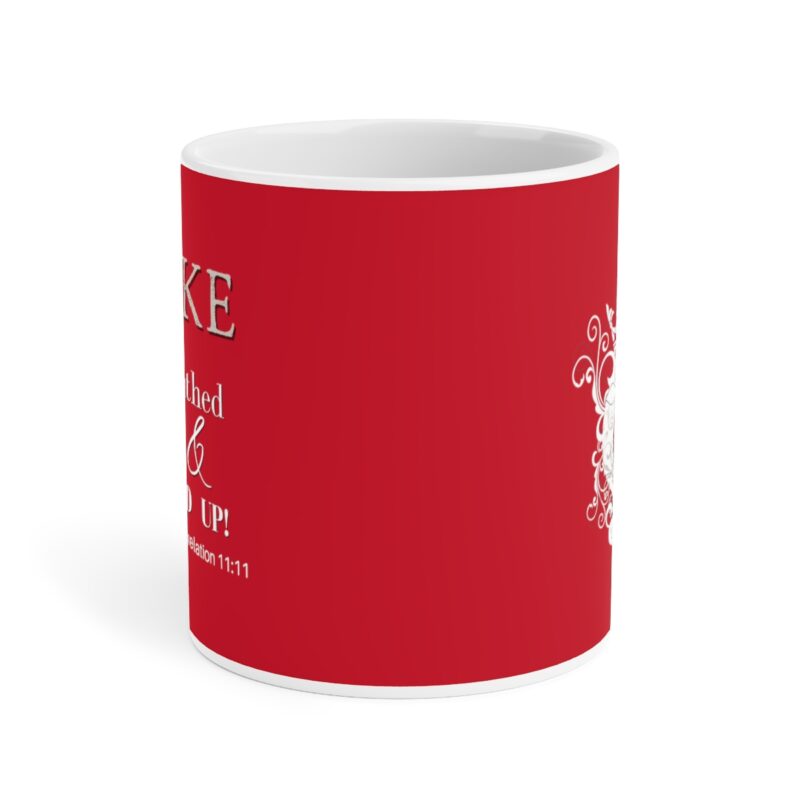 Awake Mug with Cross - Red Ceramic Mugs (11oz15oz20oz) - Image 10