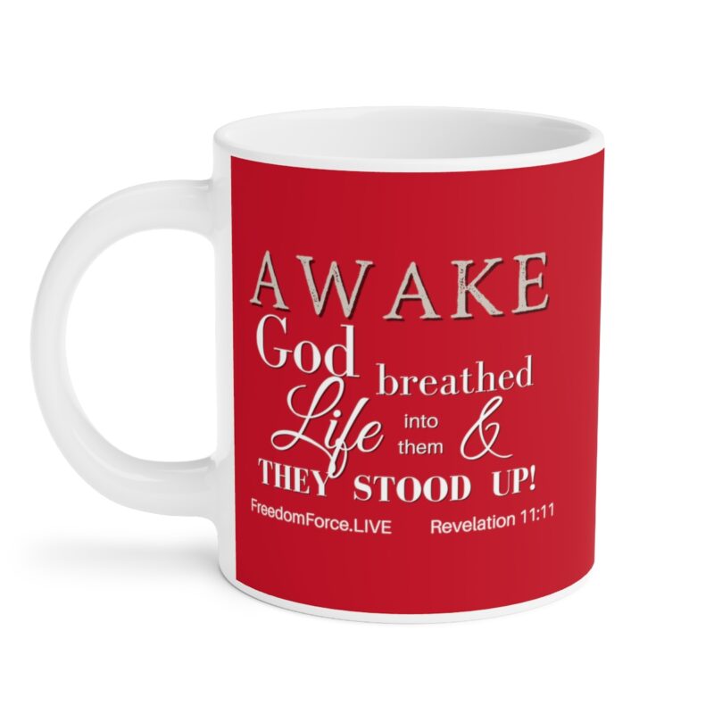 Awake Mug with Cross - Red Ceramic Mugs (11oz15oz20oz) - Image 11