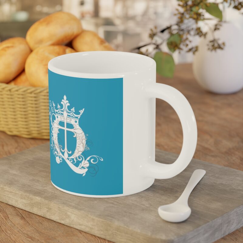 Awake Mug with Cross - Turquoise - Ceramic Mugs (11oz15oz20oz) - Image 14