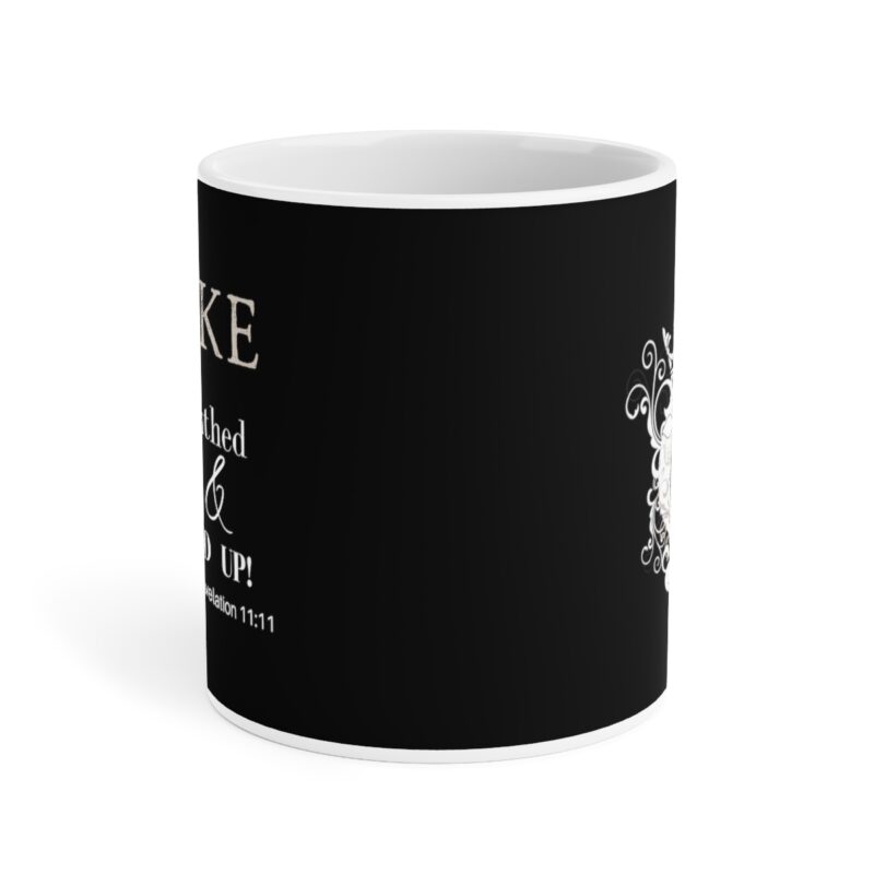 Awake Mug with Cross - Black - Ceramic Mugs (11oz15oz20oz) - Image 10