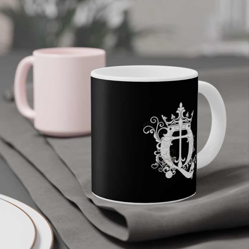 Awake Mug with Cross - Black - Ceramic Mugs (11oz15oz20oz) - Image 13
