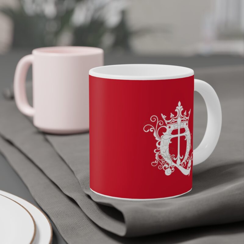 Revelation 11:11 with Cross - Red - Ceramic Mugs (11oz15oz20oz) - Image 4