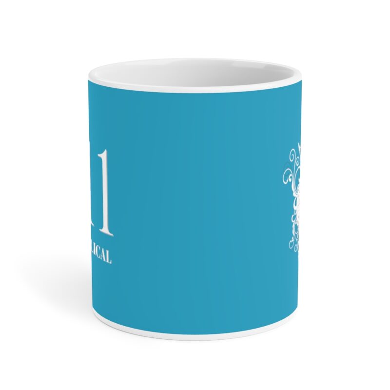 Revelation 11:11 with Cross - Turquoise - Ceramic Mugs (11oz15oz20oz) - Image 2