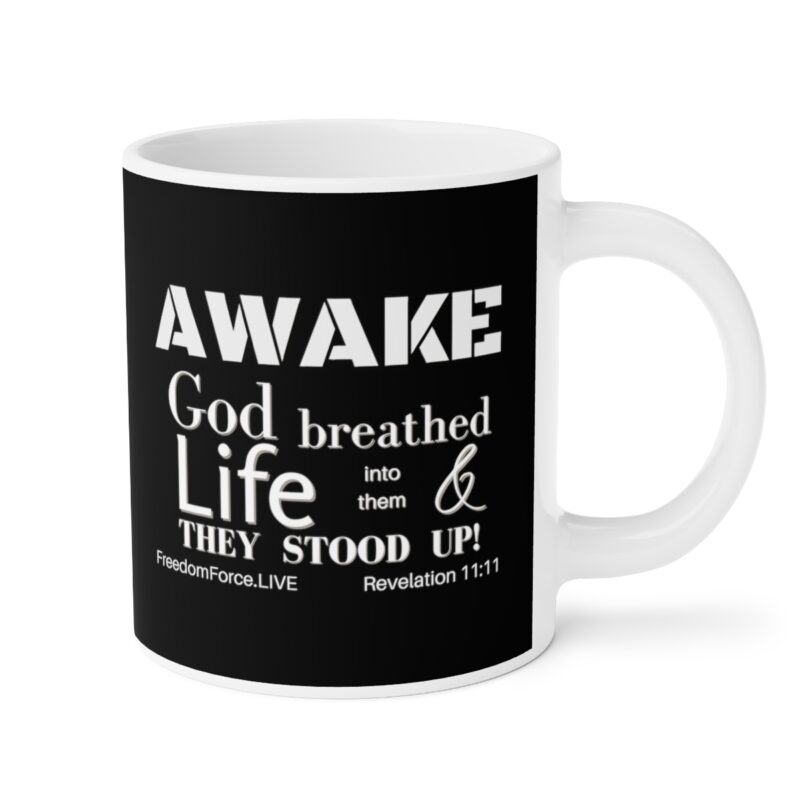 Awake 11:11 Mug with Cross - Black - Ceramic Mugs (11oz15oz20oz) - Image 12