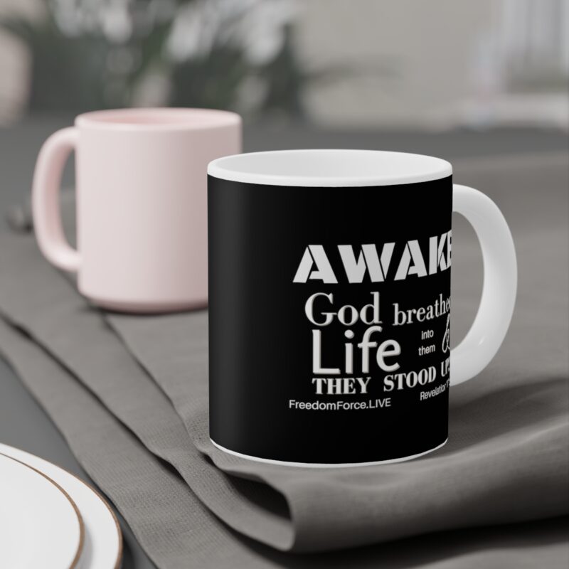 Awake 11:11 Mug with Cross - Black - Ceramic Mugs (11oz15oz20oz) - Image 13