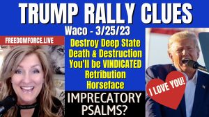 Trump Waco Rally Clues - Retribution, Vindication, Biblical Judgment 3-26-23