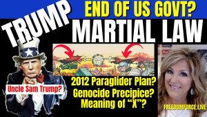 Martial Law? End of US Govt? Trump Uncle Sam, Manasseh X 10-22-23