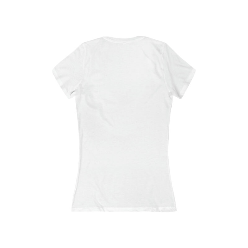 Crown Q Cross - Women's Jersey Short Sleeve Deep V-Neck Tee - Image 2