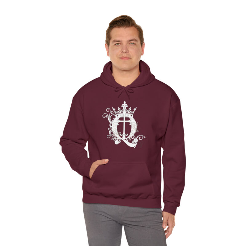Crown Q Cross - Unisex Heavy Blend™ Hooded Sweatshirt - Image 8