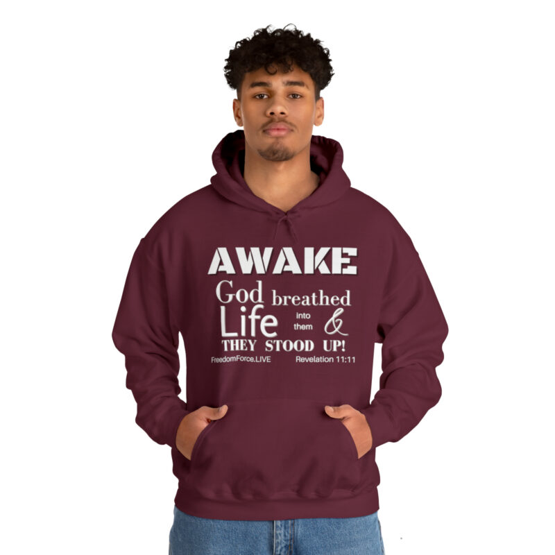 Awake Revelation 11:11 - Unisex Heavy Blend™ Hooded Sweatshirt - Image 19