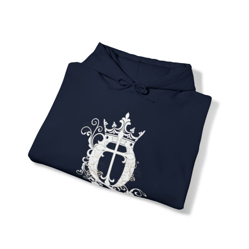 Crown Q Cross - Unisex Heavy Blend™ Hooded Sweatshirt - Image 40