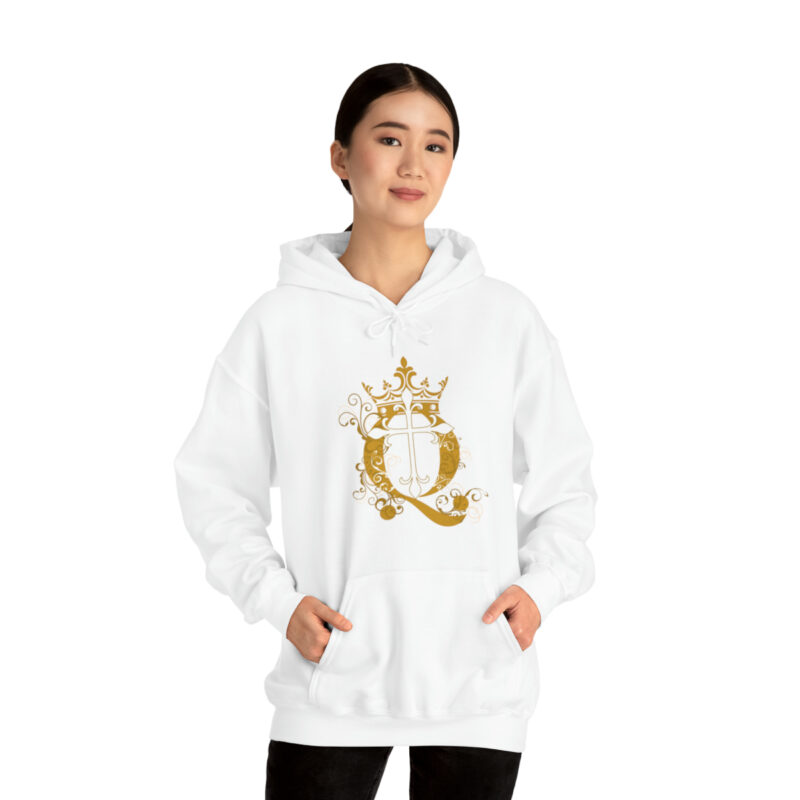 Crown Q Cross - Unisex Heavy Blend™ Hooded Sweatshirt - Image 10