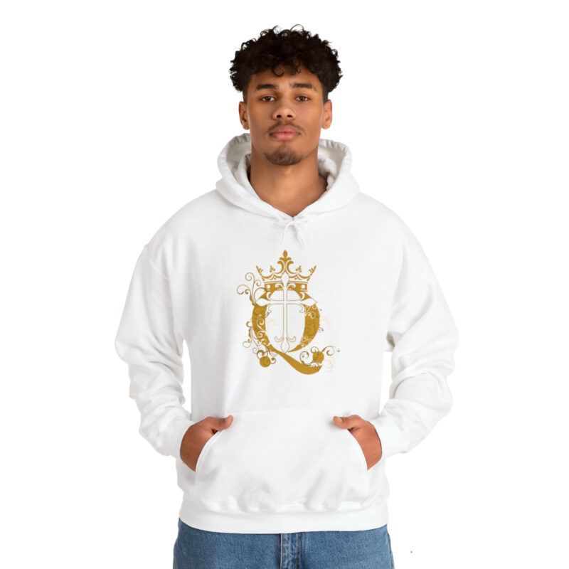 Crown Q Cross - Unisex Heavy Blend™ Hooded Sweatshirt - Image 15