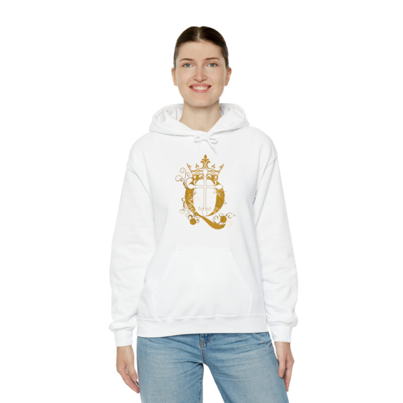 Crown Q Cross - Unisex Heavy Blend™ Hooded Sweatshirt - Image 16