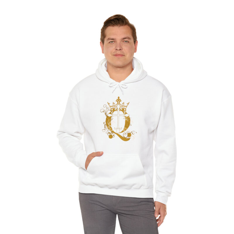 Crown Q Cross - Unisex Heavy Blend™ Hooded Sweatshirt - Image 17