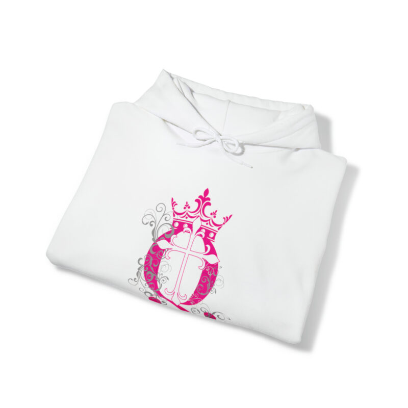 Crown Q Cross - Unisex Heavy Blend™ Hooded Sweatshirt - Image 4