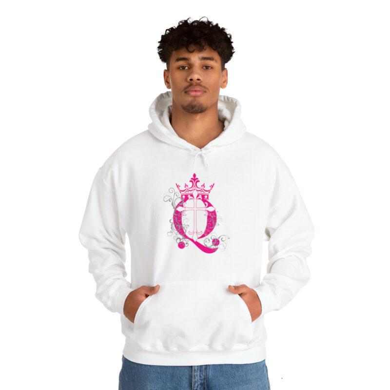 Crown Q Cross - Unisex Heavy Blend™ Hooded Sweatshirt - Image 6