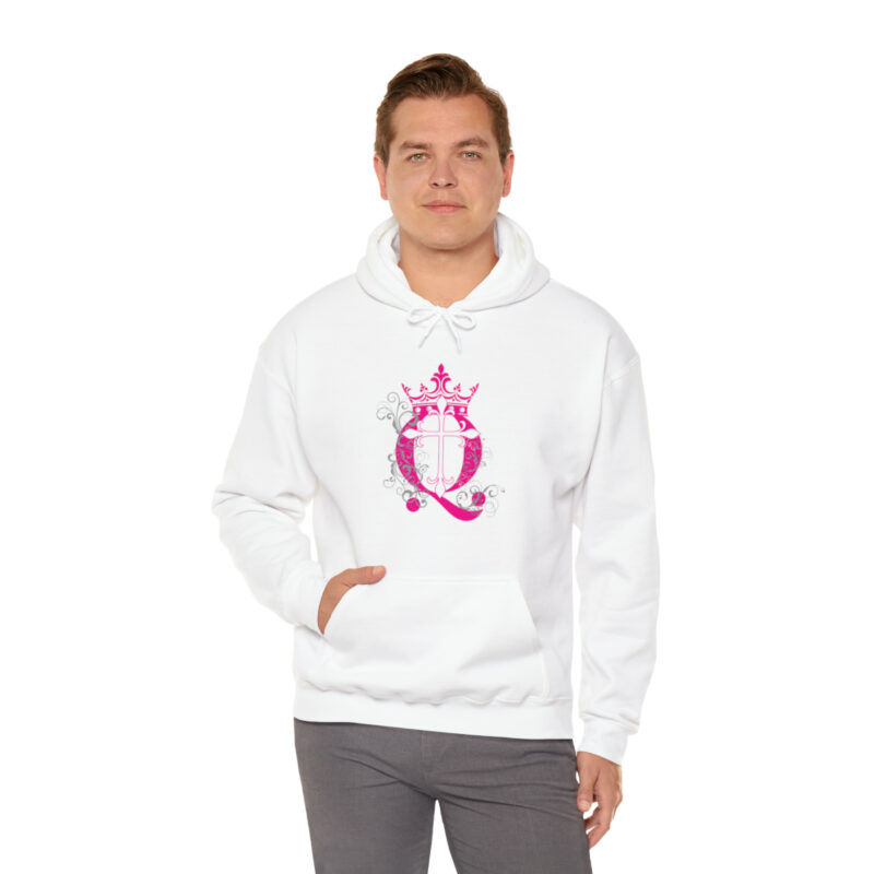 Crown Q Cross - Unisex Heavy Blend™ Hooded Sweatshirt - Image 8