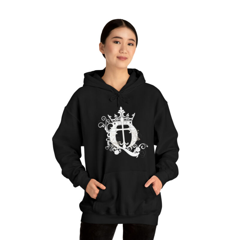 Crown Q Cross - Unisex Heavy Blend™ Hooded Sweatshirt - Image 14