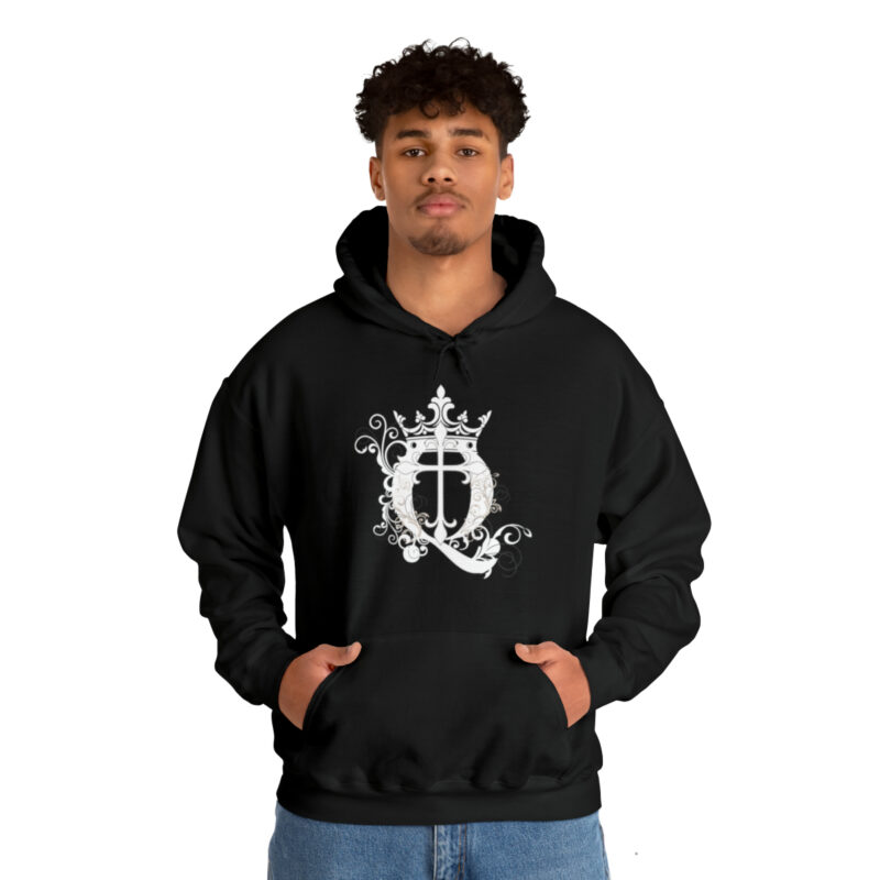 Crown Q Cross - Unisex Heavy Blend™ Hooded Sweatshirt - Image 15