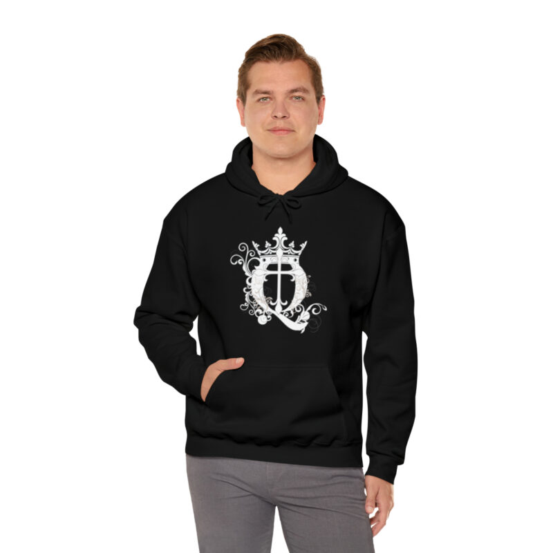 Crown Q Cross - Unisex Heavy Blend™ Hooded Sweatshirt - Image 17