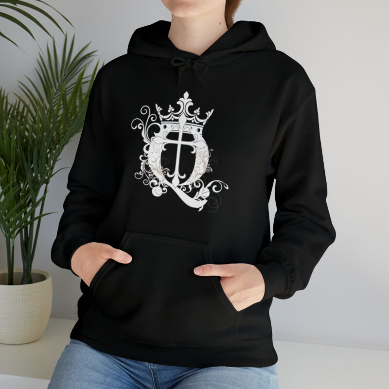 Crown Q Cross - Unisex Heavy Blend™ Hooded Sweatshirt - Image 18
