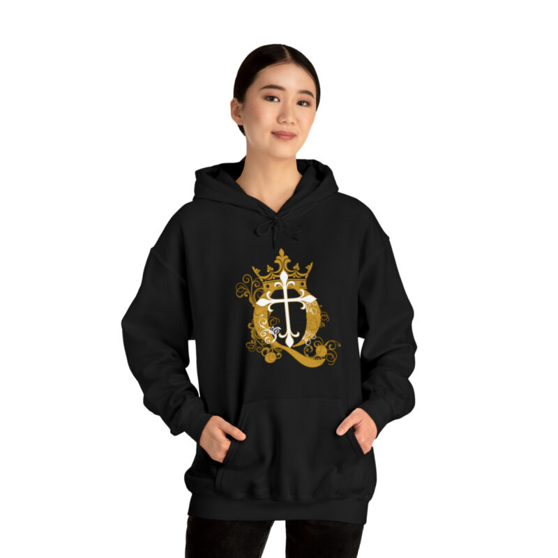 Crown Q Cross - Unisex Heavy Blend™ Hooded Sweatshirt