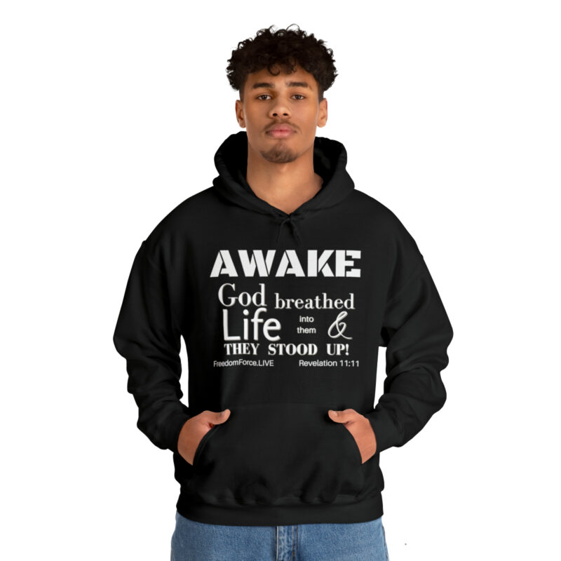 Awake Revelation 11:11 - Unisex Heavy Blend™ Hooded Sweatshirt - Image 10