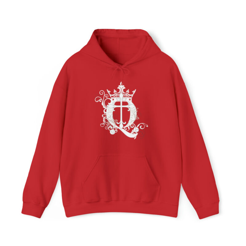 Crown Q Cross - Unisex Heavy Blend™ Hooded Sweatshirt - Image 46