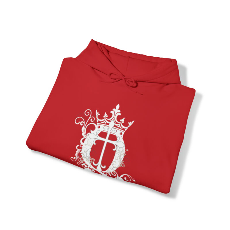Crown Q Cross - Unisex Heavy Blend™ Hooded Sweatshirt - Image 49