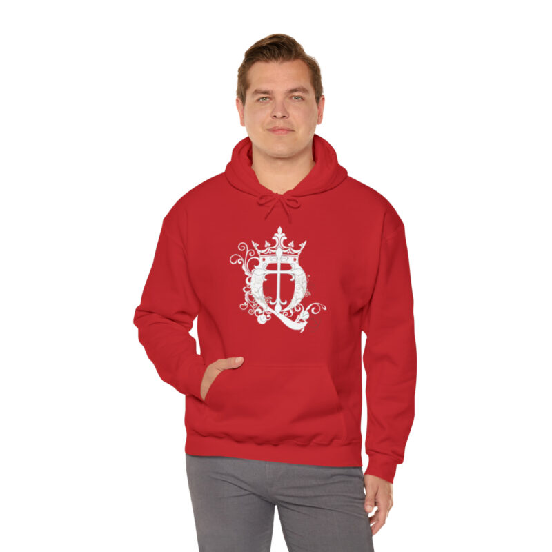 Crown Q Cross - Unisex Heavy Blend™ Hooded Sweatshirt - Image 53